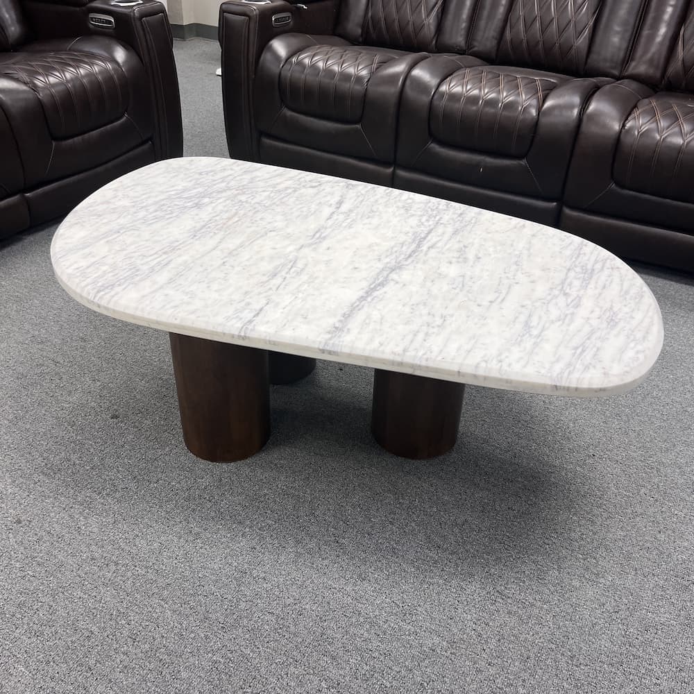 coffee table marble top mid century modern used furniture home office hotel reception area