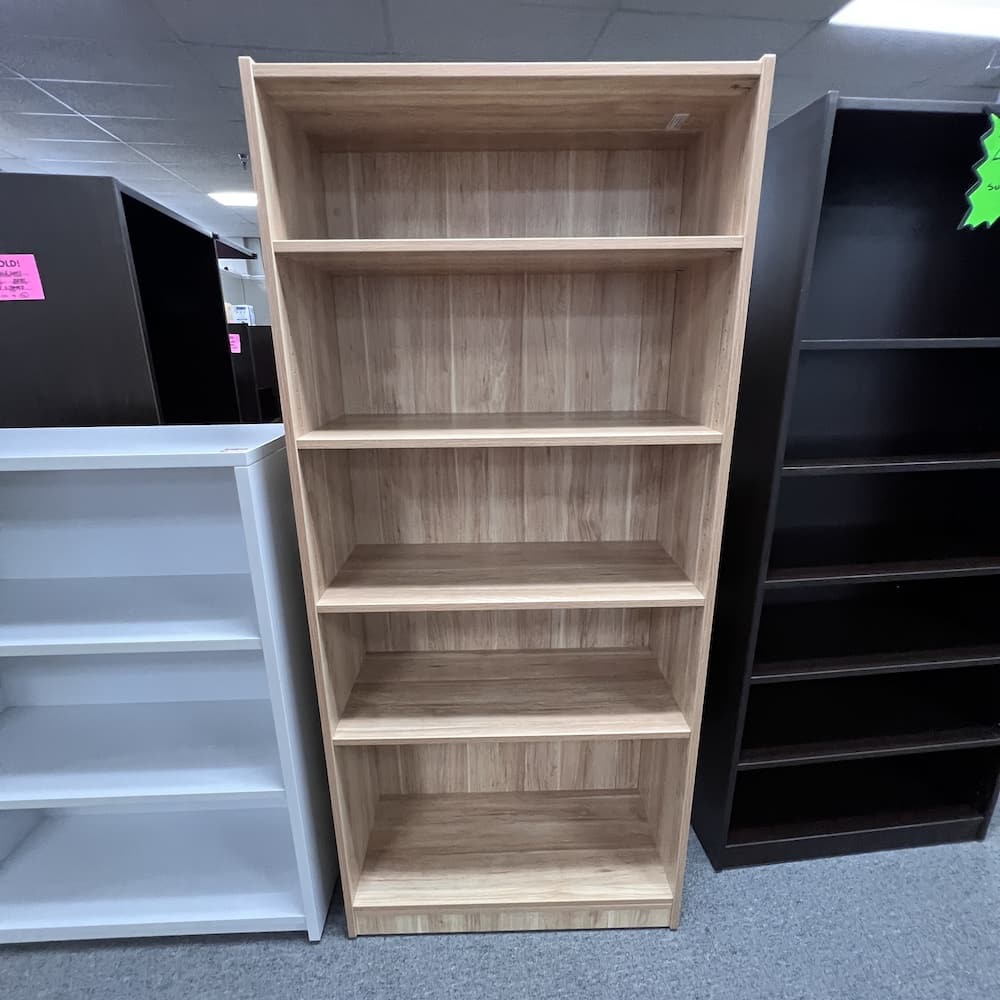 aspen laminate bookcase, bookshelf, shelving, office furniture, used office furniture, storage