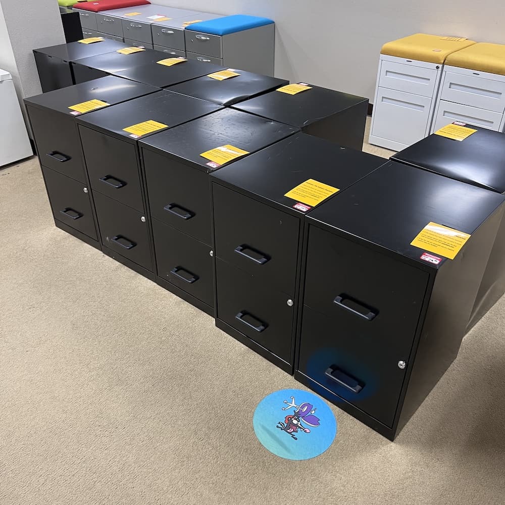 residential light filing vertical pedestal file/file black metal cabinet. Used office furniture