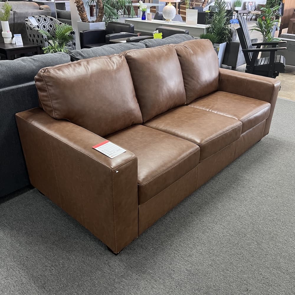 brown Ashely furniture sofa, leather, Bolsena, home furniture