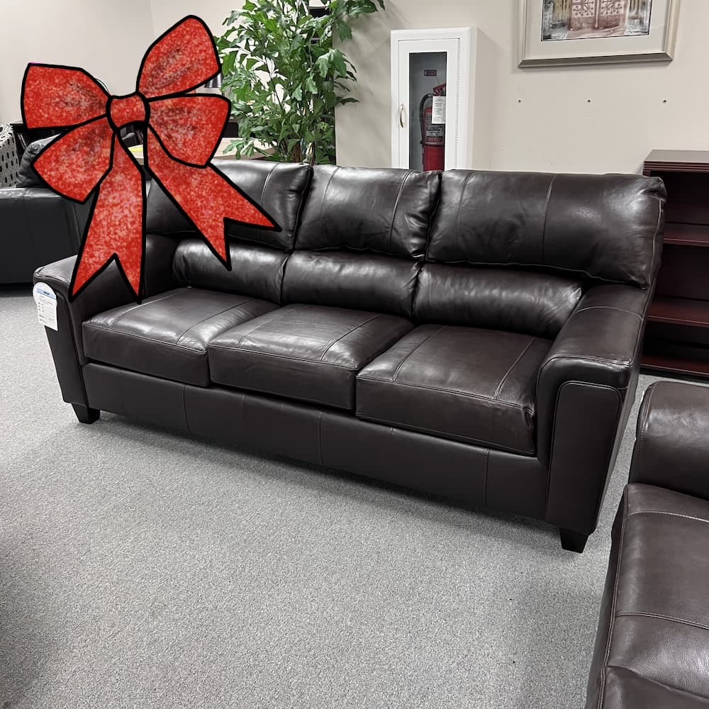 ribbon brown leather bark sofa couch, new, home furniture, furnishings