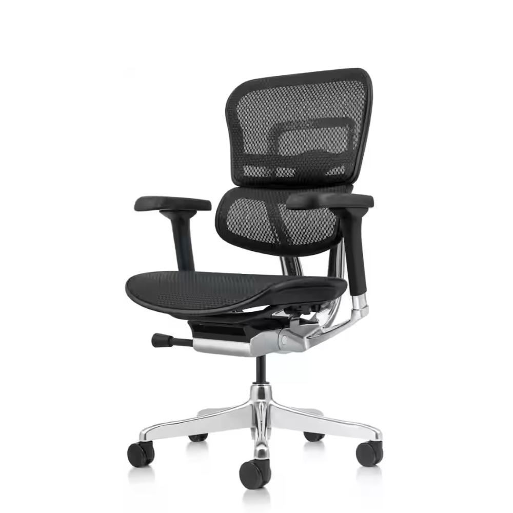 ergohuman, eurotech task chair, ergonomic, office chair, new office furniture, black full mesh, san Antonio Texas
