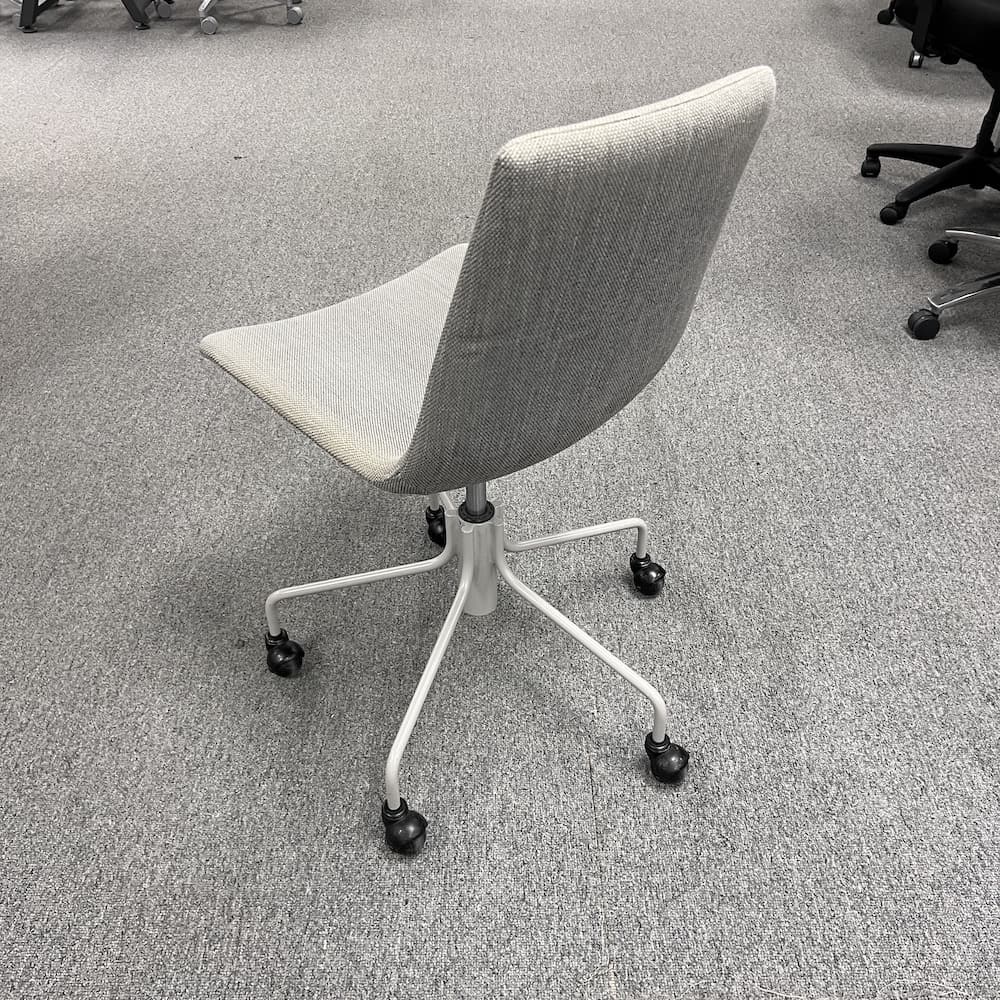 west elm slope swivel chair, used home furniture, used office furniture, light grey upholstery