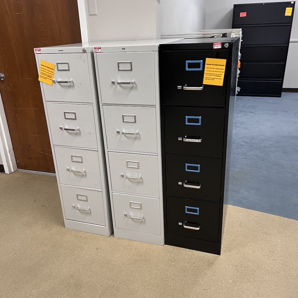 metal vertical file cabinet 4 -5 drawer, used office furniture in San Antonio Texas