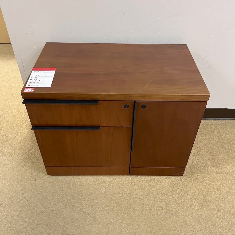 veneer wood multi file storage cabinet steelcase, used office furniture