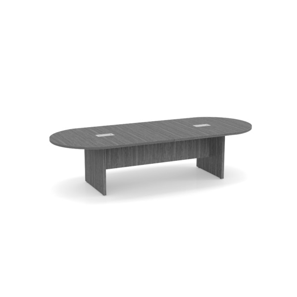 Newport grey, new racetrack conference table, 8 ft