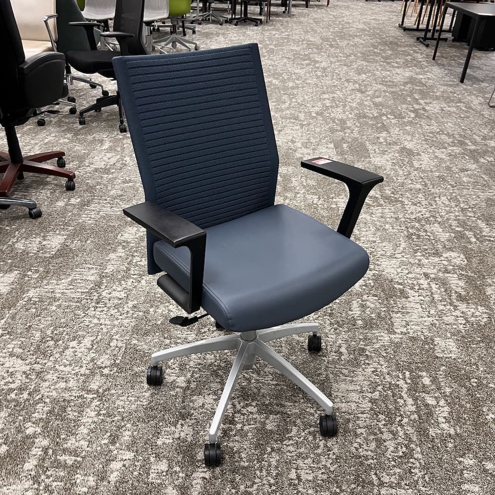 blue sitonit brava task chair, used office furniture