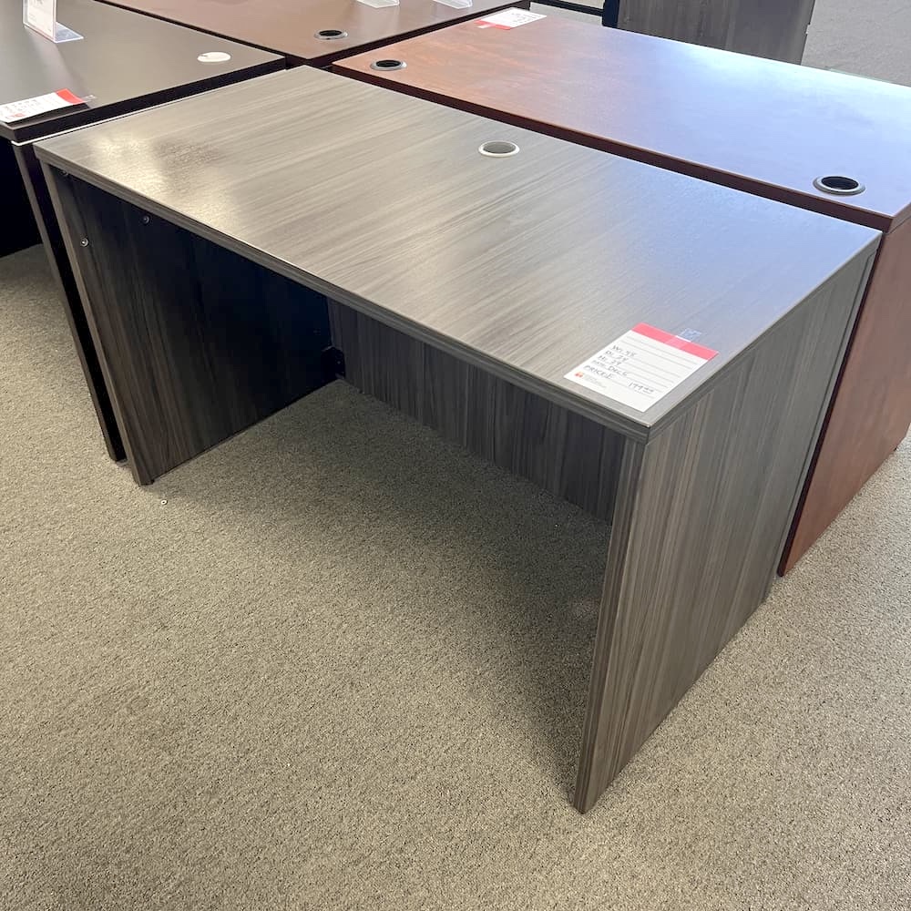 coastal grey laminate desk shell 48x24, used office furniture