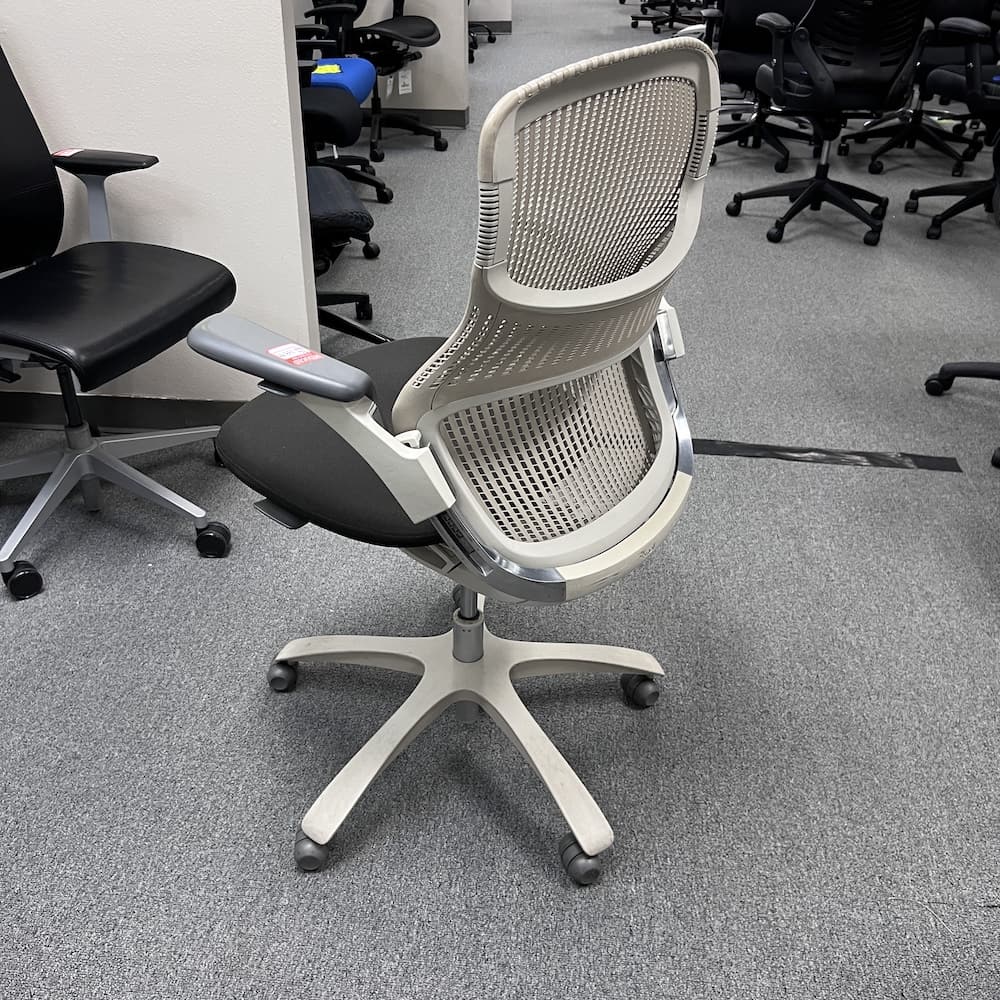 dark brown and beige generation knoll task chair used office furniture