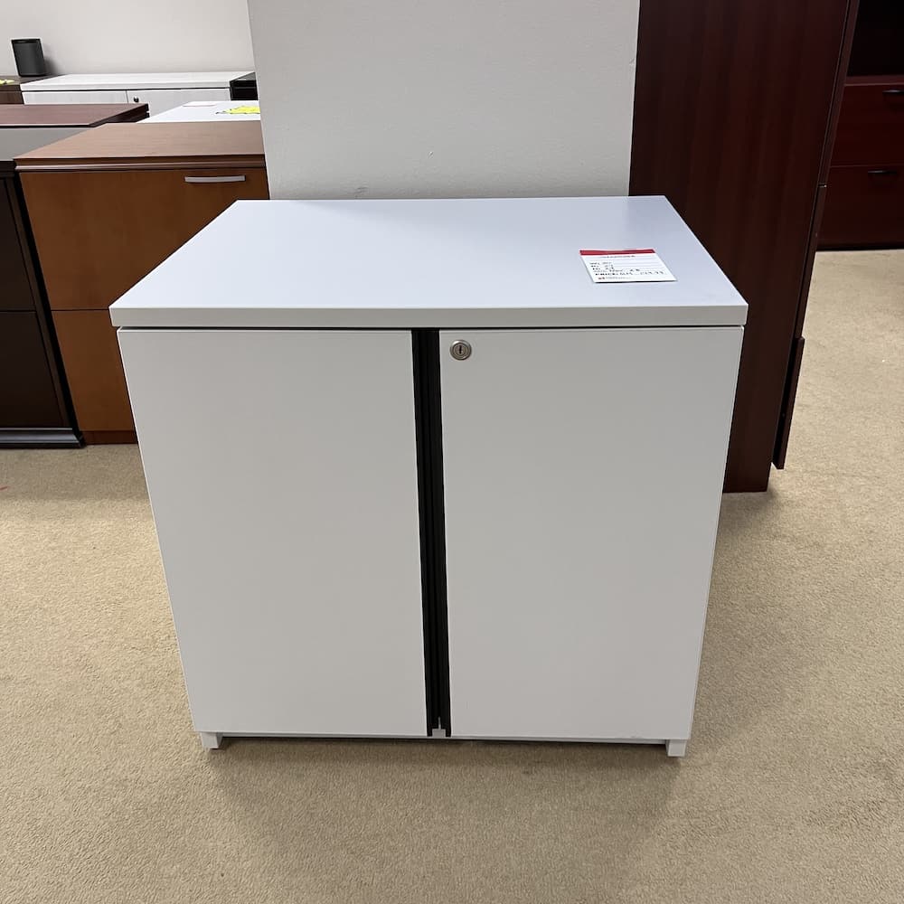 2 door storage cabinet, steelcase, used office furniture