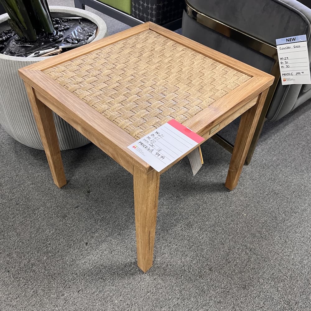 patio outdoor woven side table, used furniture