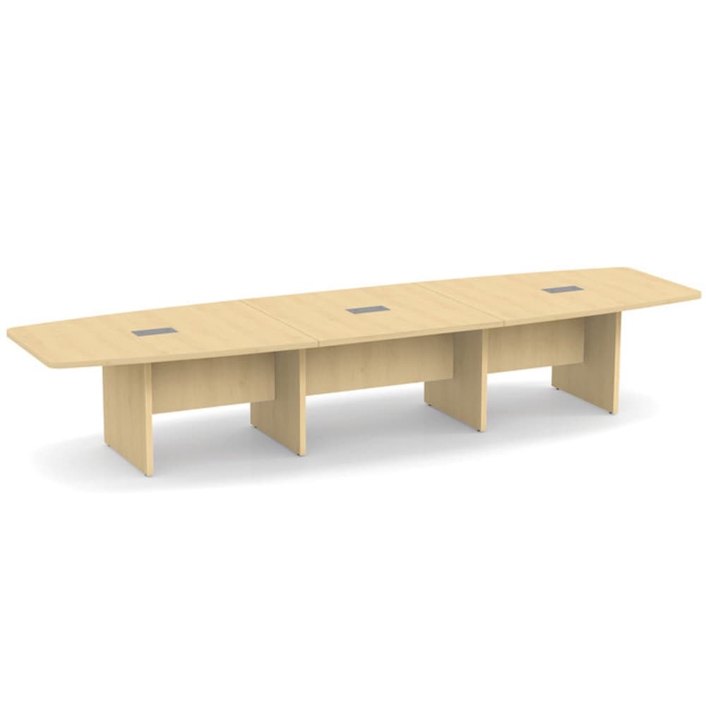 laminate 14 foot boat shaped conference table, new office furniture