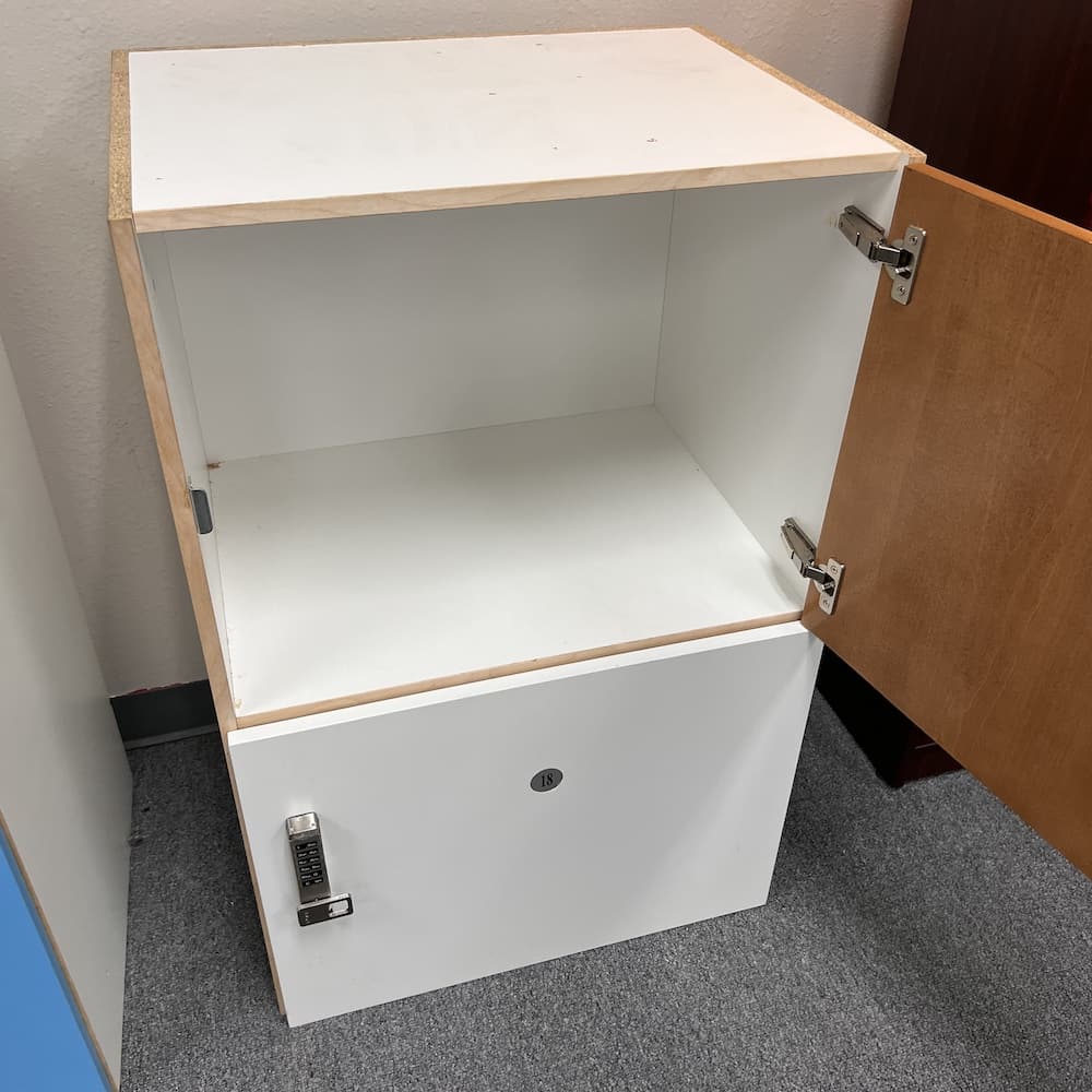 used idealockers lockers laminate digilock sola, white, used furniture