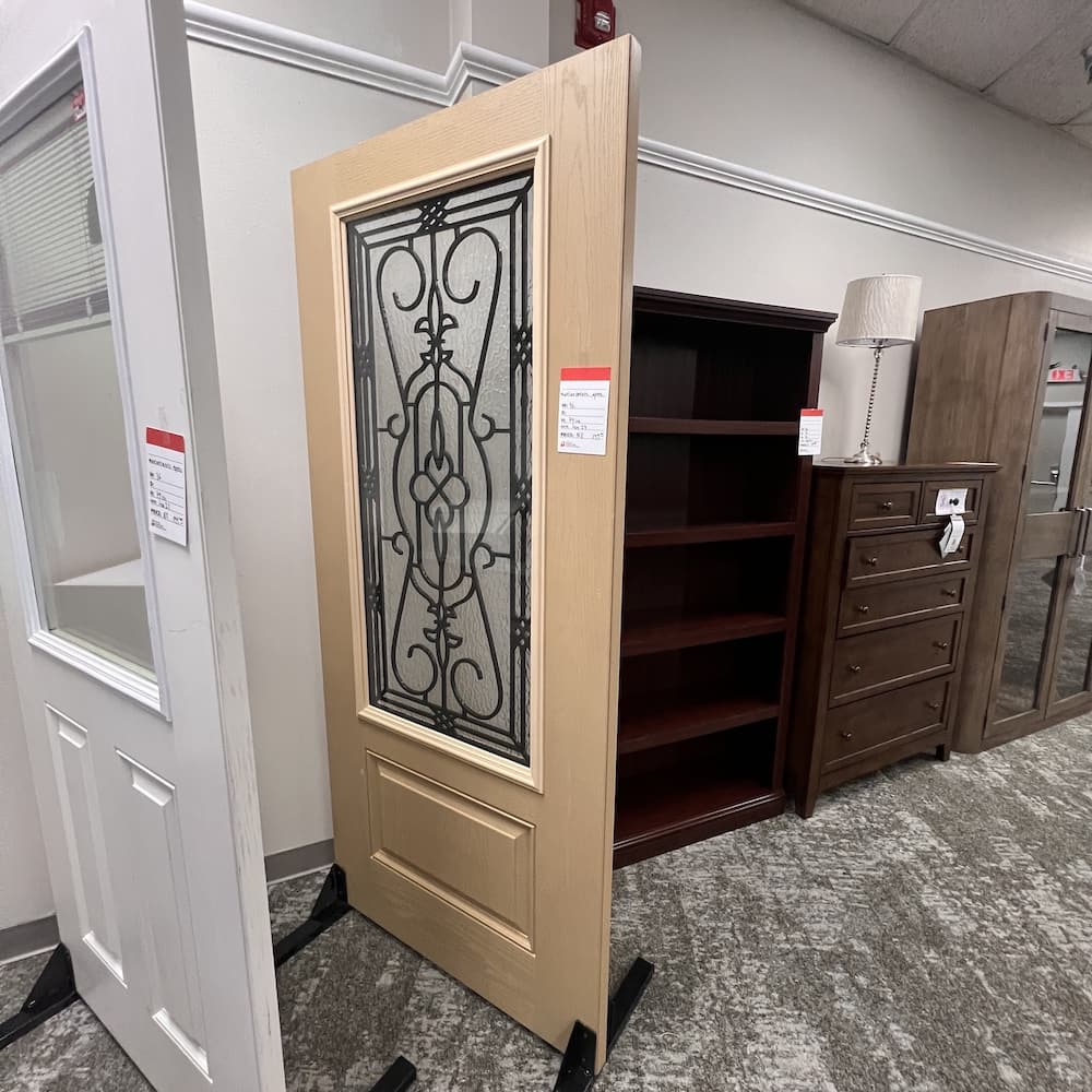 beige tan external door, 36" wide, unused, no holes, no frame, San Antonio texas