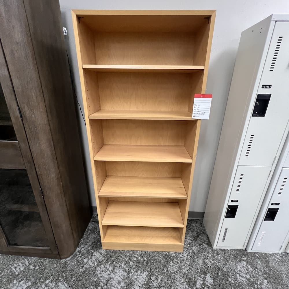 maple veneer wood bookcase used furniture office home