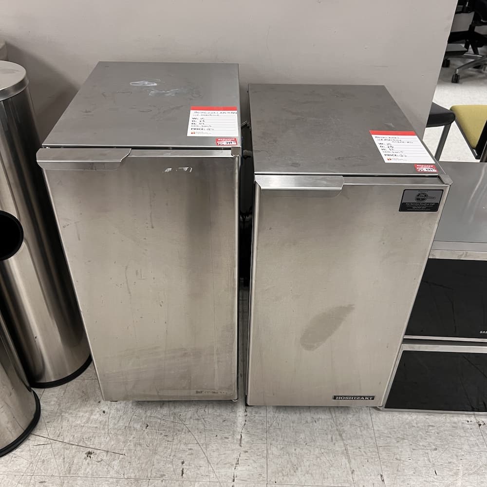 Hoshizaki stainless steel ice machine, used appliances, under cabinet am-50-BAE-01