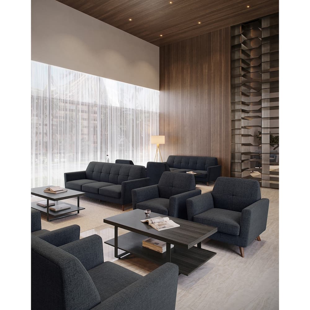 pallisades coffee tables, new industrial office furniture for lounge reception seating, commercial furniture