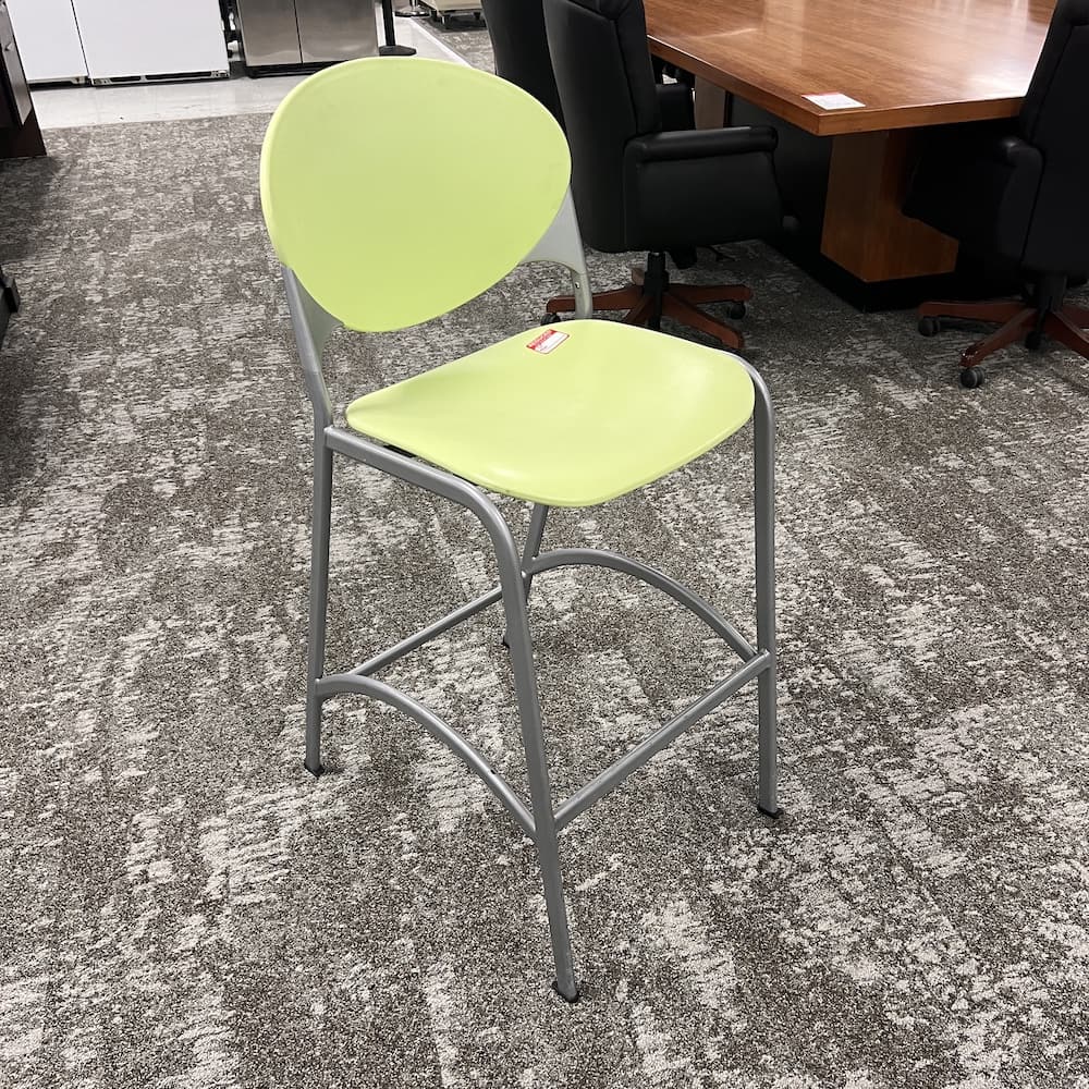 green cinch national Kimball stool, used office furniture