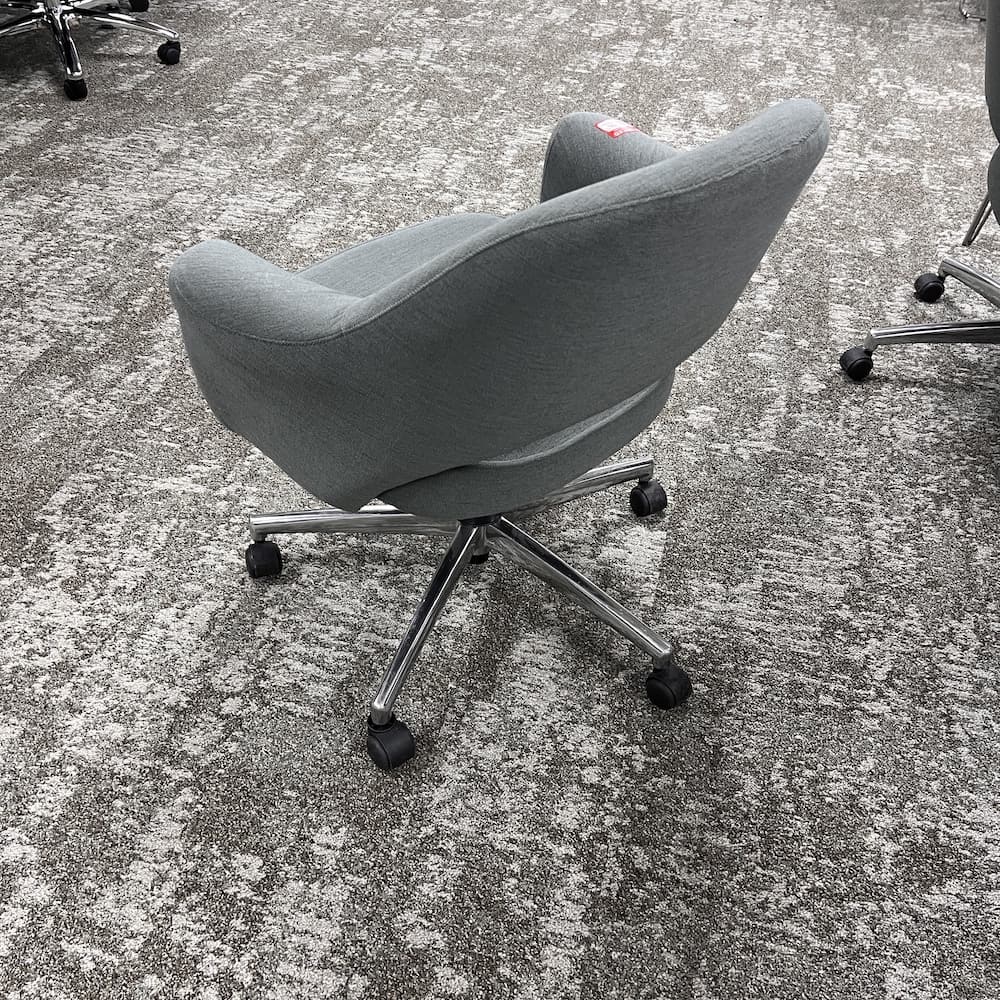 green upholstered swivel chair nightingale, used office furniture