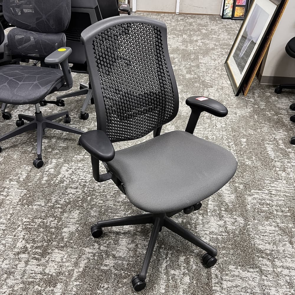 celle task chair herman miller brand, used office furniture, grey