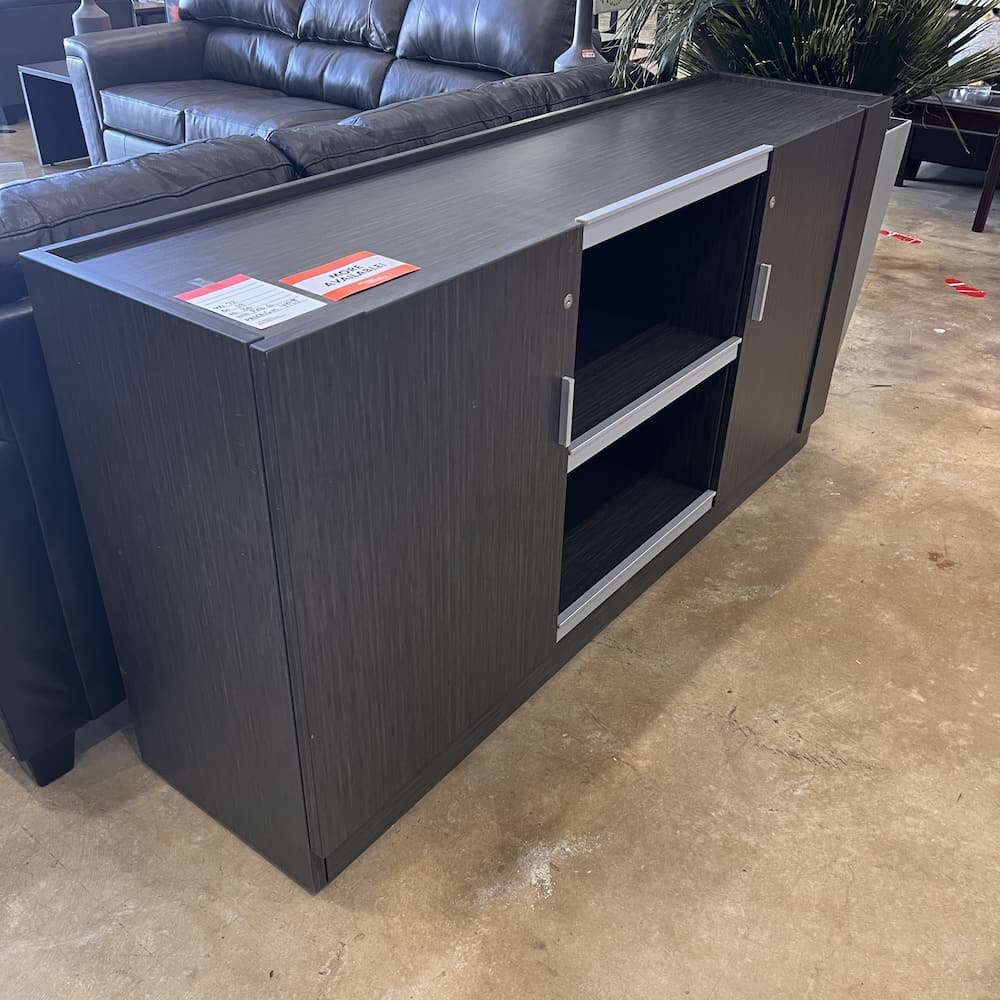 grey laminate buffet storage cabinet console, used office furniture commercial furniture