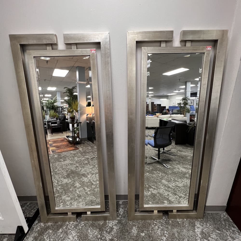 jamal uttermost silver mirrors, floor length, used furniture