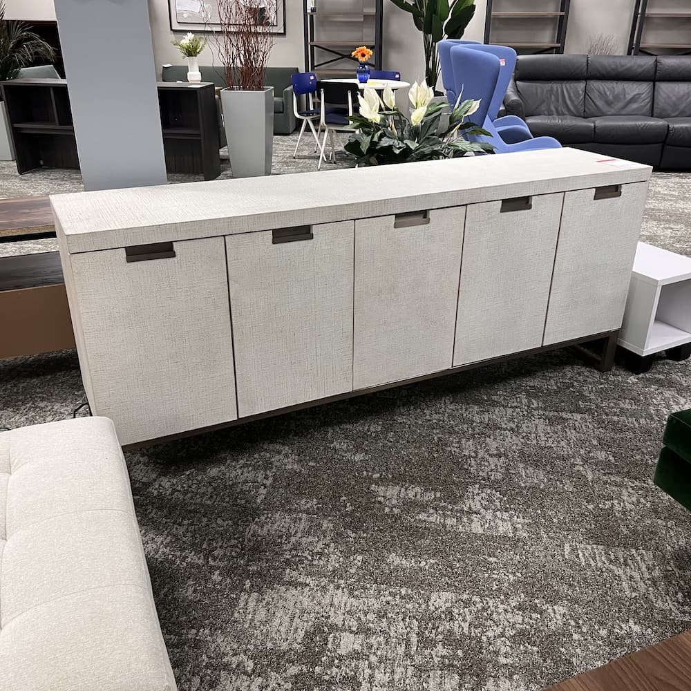 lacquered burlap beige champagne server sideboard cascade by holder, open box scratch n dent furniture, used furniture home goods