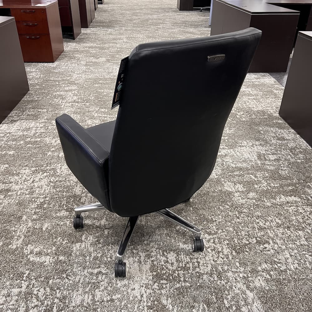 La-Z-Boy collaborative chair, black bonded leather, new closeout, office furniture
