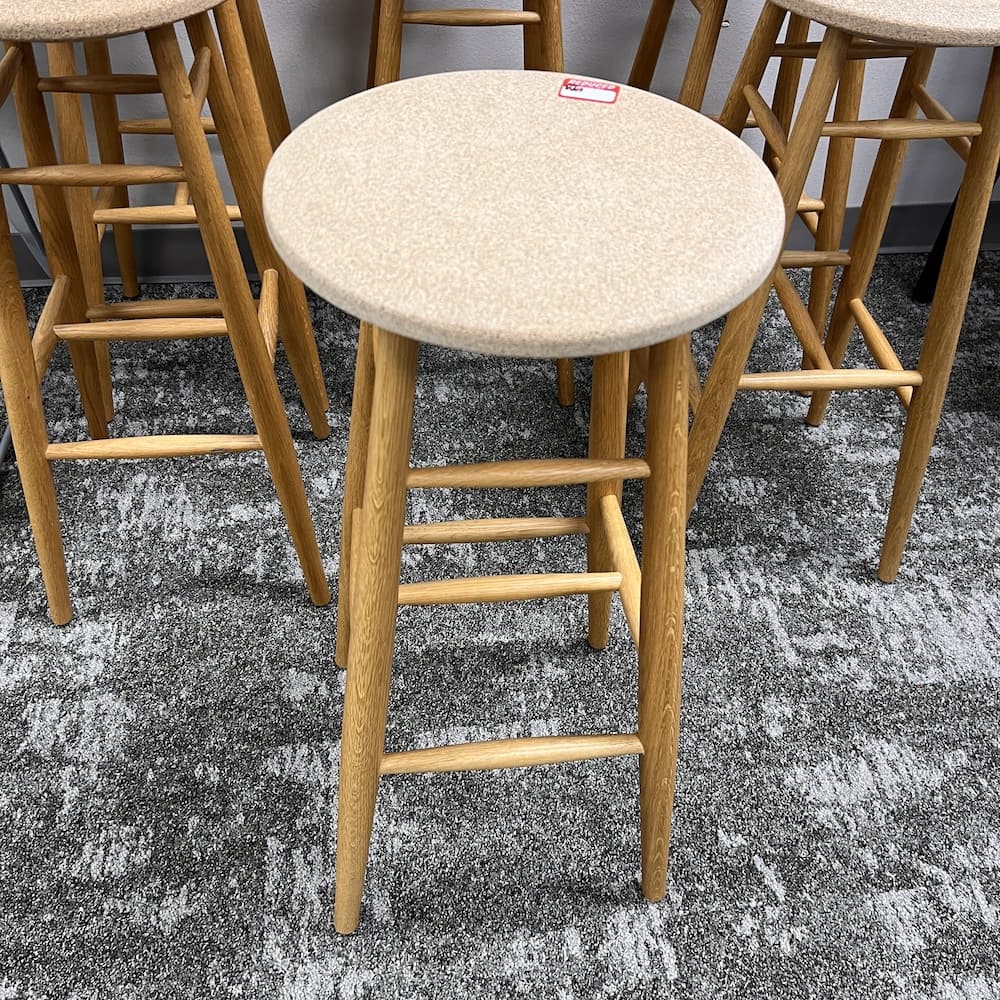 cork stool HEM Lars Beller Fjetland drifted bar stool, used designer furniture