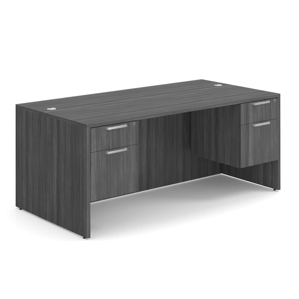 laminate desk with double hanging box/file, new office furniture