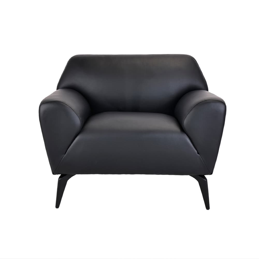 reception lounge seating, black vinyl upholstery, modern lounge chair, new office seating