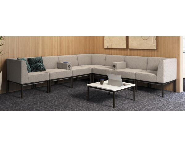 oakmont collection lounge seating commercial sectional sofa, new reception office seating