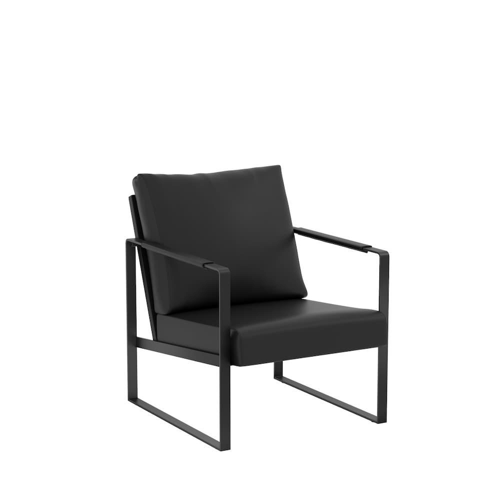 black, new lounge chair seating, reception office furniture, vinyl