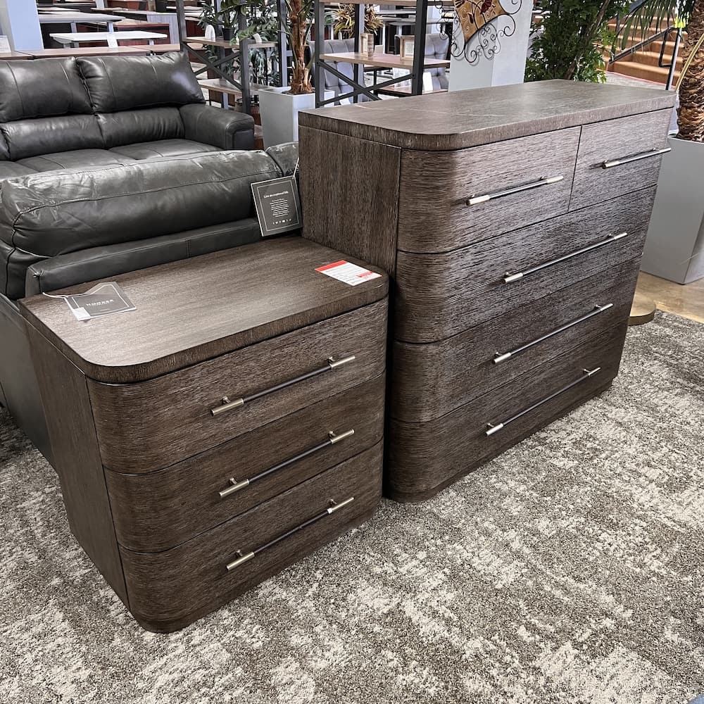 hooker furniture modern wood three drawer dresser, 5 drawer dresser, open box home furniture