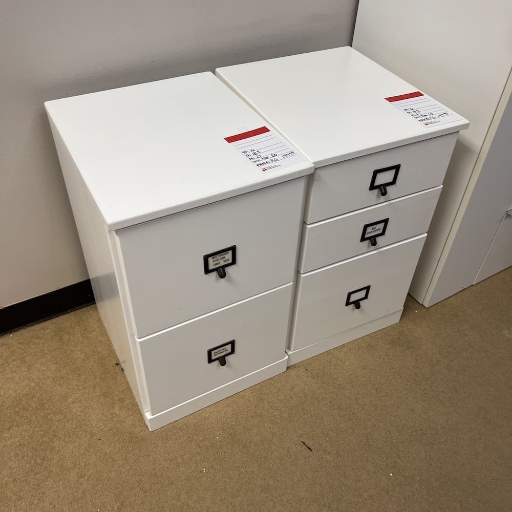 Ballard designs, white file cabinet, used office furniture