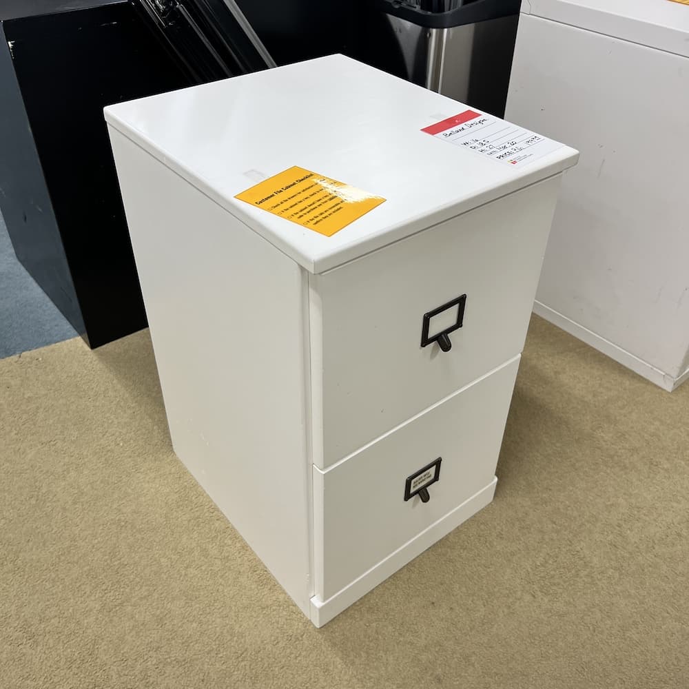 Ballard designs, white file cabinet, used office furniture
