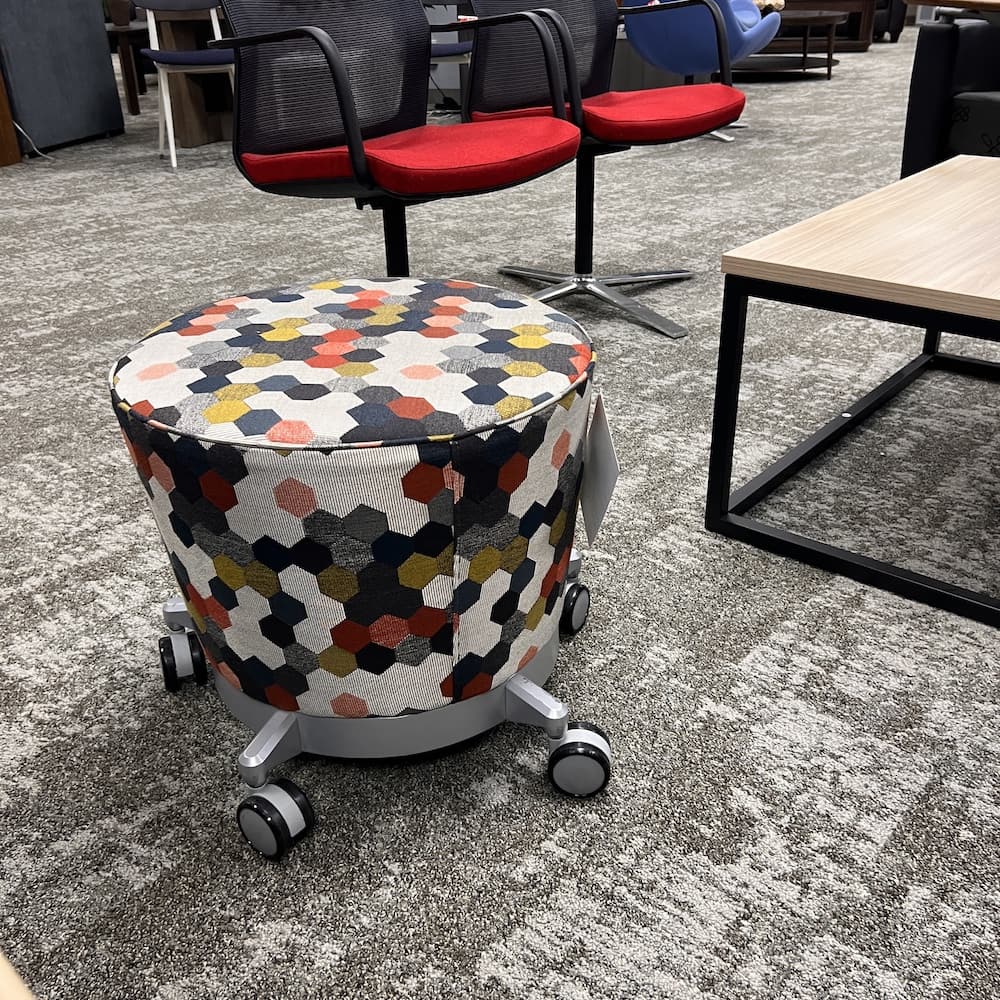 small rolling ottoman haworth hello, used office furniture