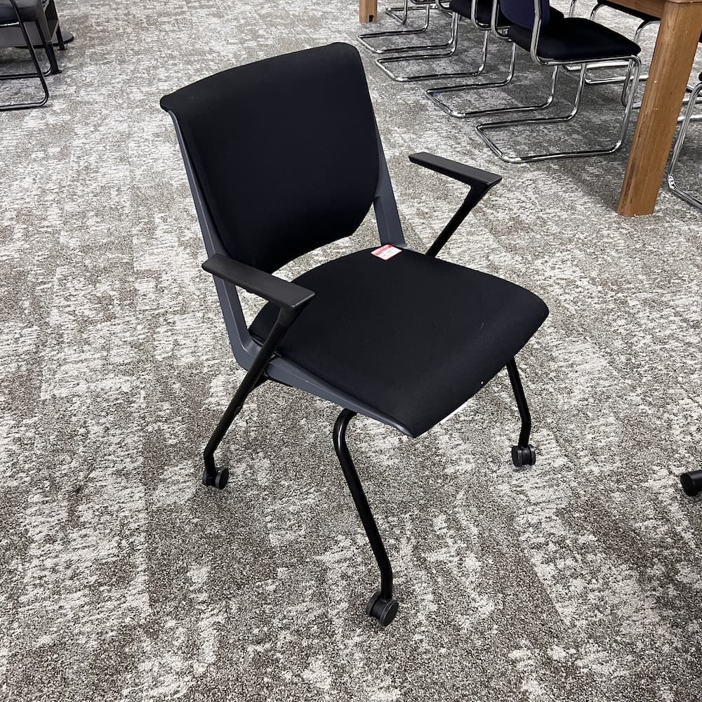haworth very seminar rolling chair, stacking, used office furniture