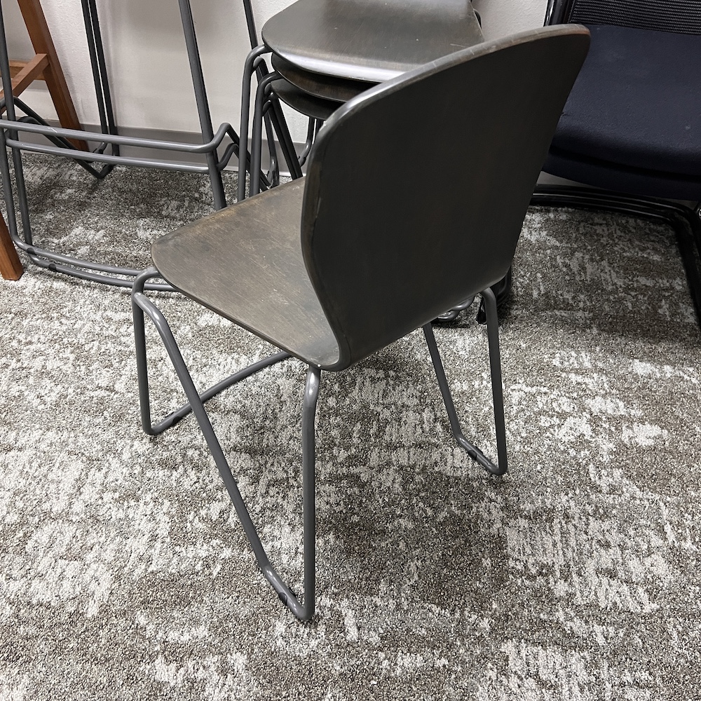 conference chair stacking wood formed, vari, used office furniture