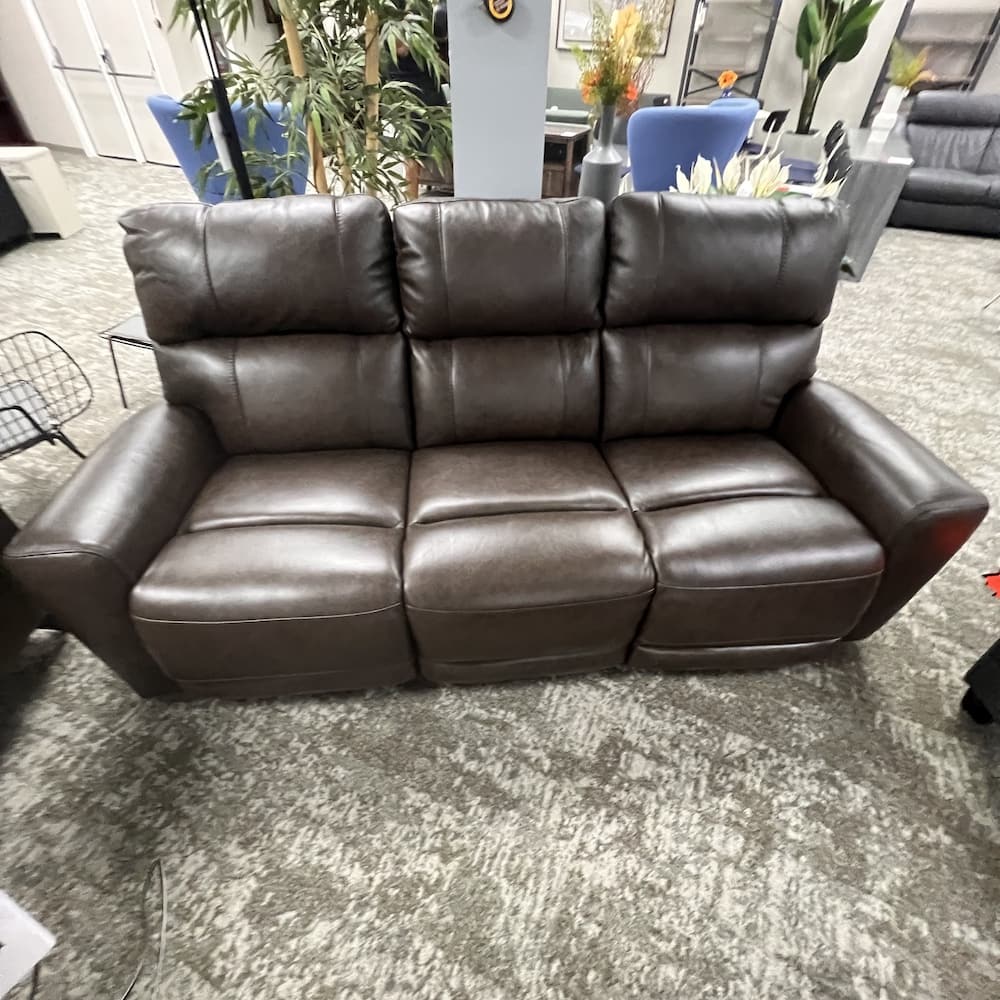 brown leather power sofa recliner, Ashley furniture Beadel Dual, scratch n dent home furniture