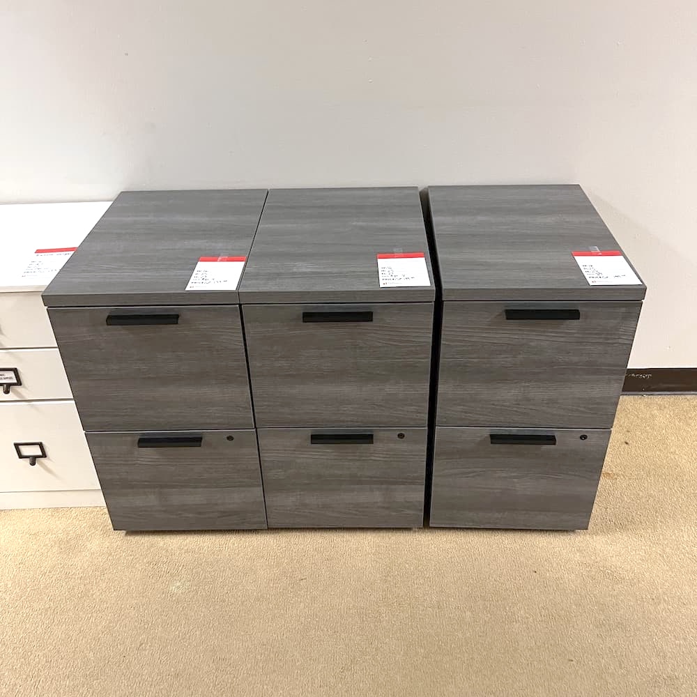grey laminate file/file, used vertical filing cabinet, used office furniture