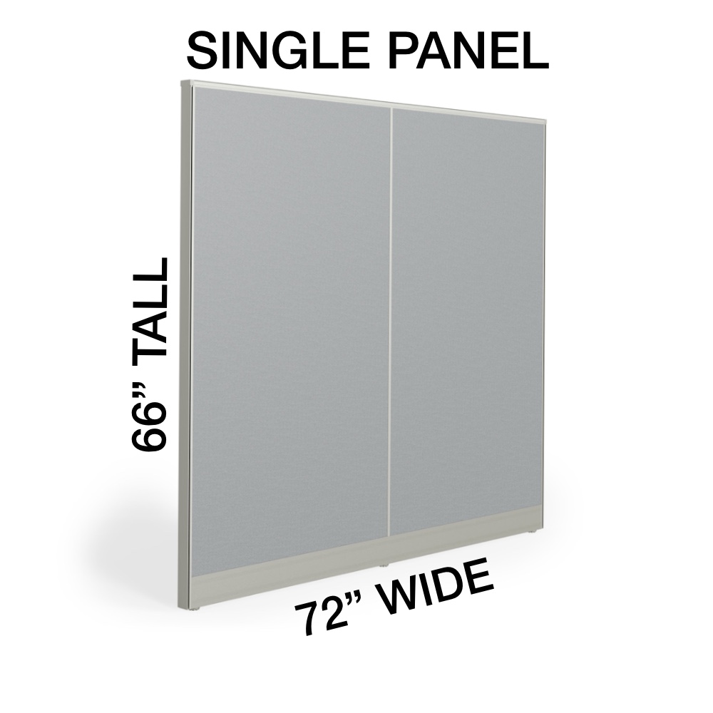 new, 72" wide and 66" tall, new office divider panels, cubicle walls