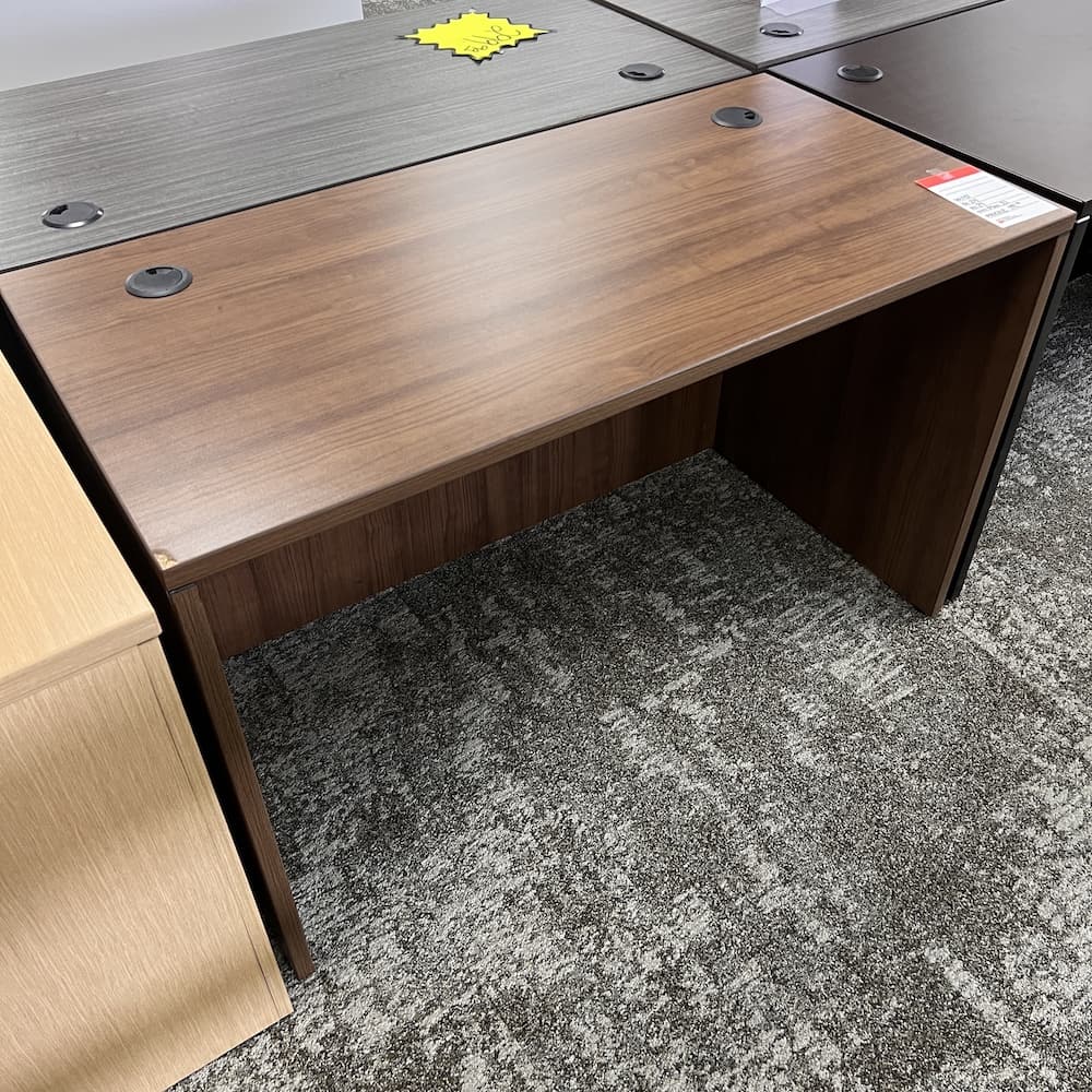 walnut laminate desk shell 48 x 24, used office furniture