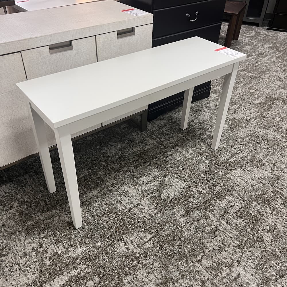 white laminate console table hallway sofa, open box furniture