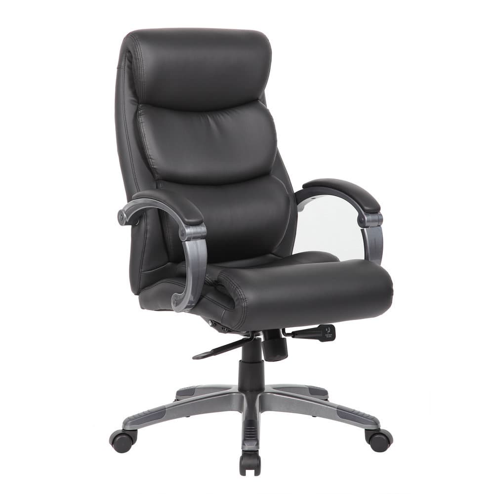 black vinyl high back executive chair nelson office chair