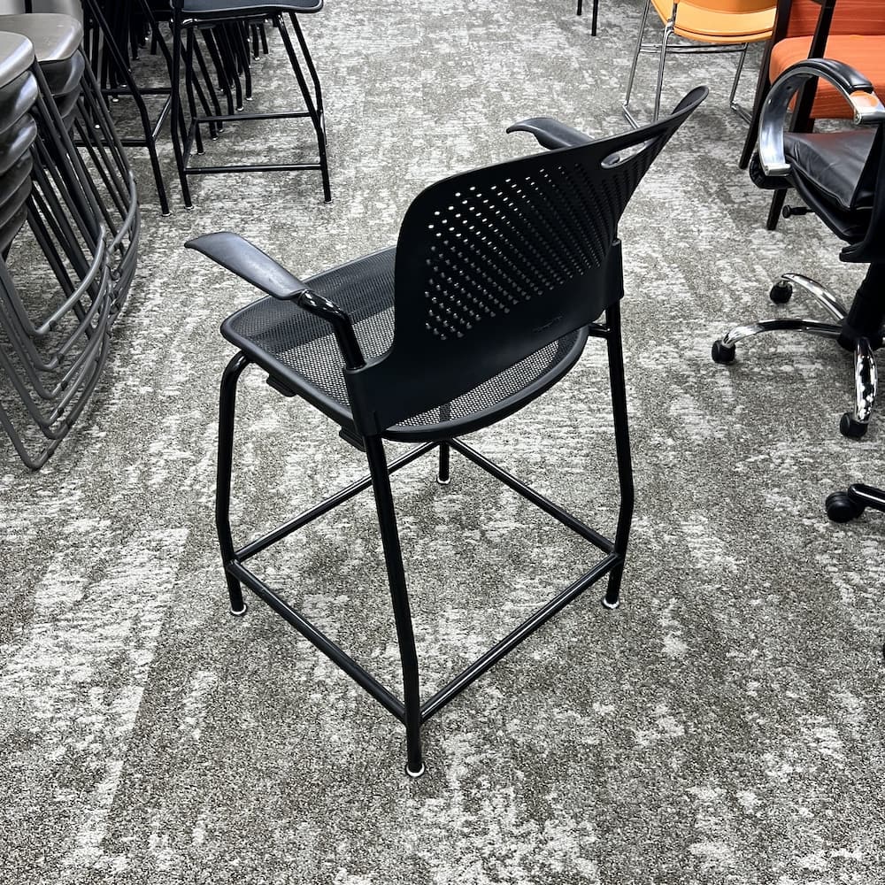 Herman Miller caper office stool, used office furniture, black mesh
