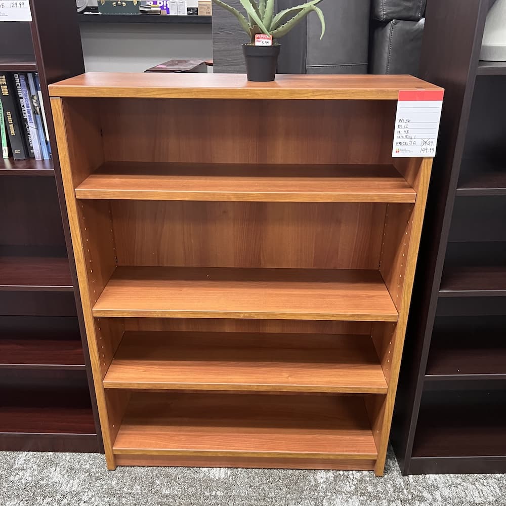 cherry laminate bookcase, used office furniture