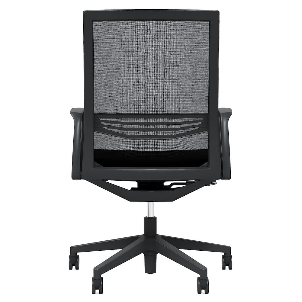 oslo conference chair, new mesh back office seating, ergonomic, black, grey