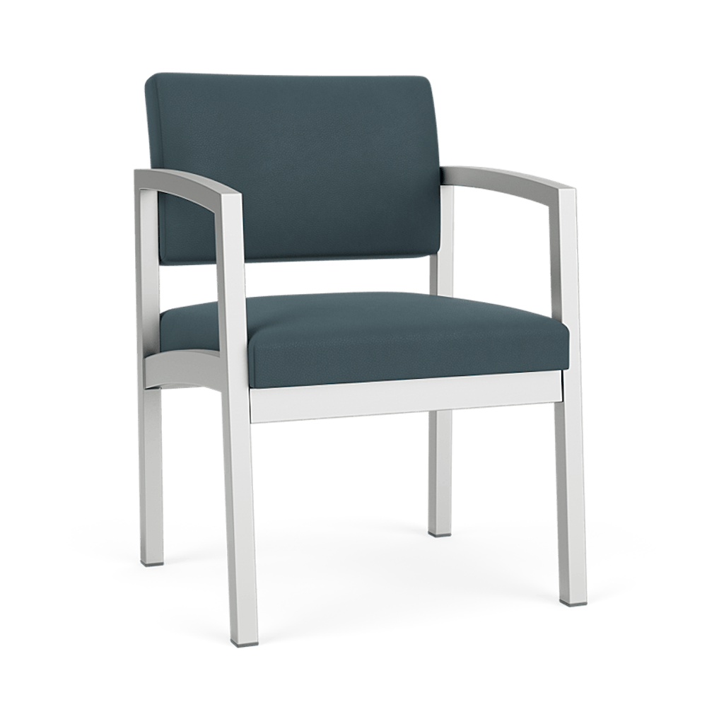Lesro Lenox steel commercial contract furniture guest chair, 300lb weight capacity, medical seating