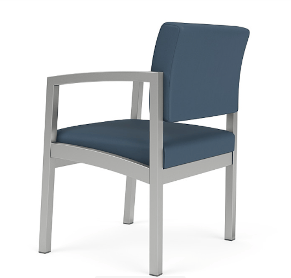 Lesro Lenox steel commercial contract furniture guest chair, 300lb weight capacity, medical seating